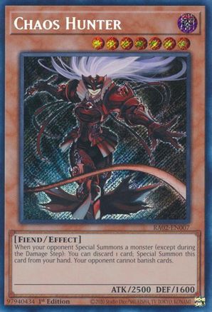 Chaos Hunter (Secret Rare) (RA02-EN007) - Secret Rare - 25th Anniversary Rarity Collection II