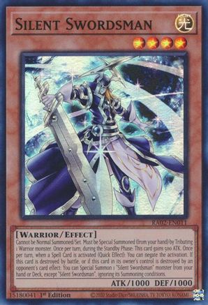 Silent Swordsman (RA02-EN011) - Super Rare - 1st Edition - 25th Anniversary Rarity Collection II