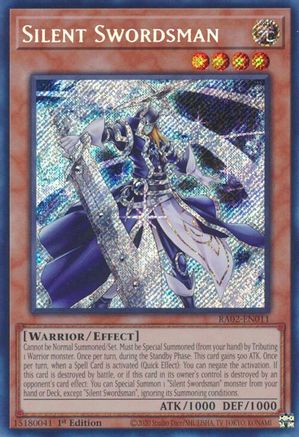 Silent Swordsman (Secret Rare) (RA02-EN011) - Secret Rare - 1st Edition - 25th Anniversary Rarity Collection II