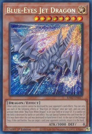 Blue-Eyes Jet Dragon (Secret Rare) (RA02-EN017) - Secret Rare - 1st Edition - 25th Anniversary Rarity Collection II