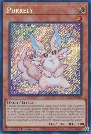 Purrely (Secret Rare) (RA02-EN018) - Secret Rare - 1st Edition - 25th Anniversary Rarity Collection II