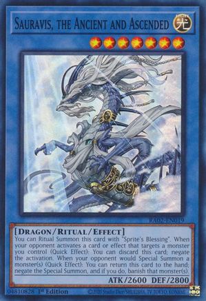 Sauravis, the Ancient and Ascended (RA02-EN019) - Super Rare - 1st Edition - 25th Anniversary Rarity Collection II