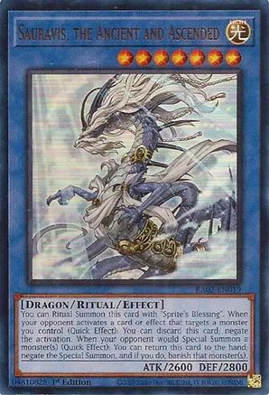 Sauravis, the Ancient and Ascended (UR) (RA02-EN019) - Ultra Rare - 1st Edition - 25th Anniversary Rarity Collection II