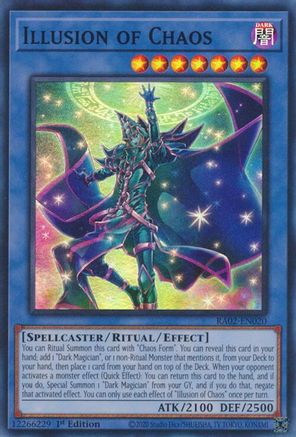 Illusion of Chaos (RA02-EN020) - Super Rare - 1st Edition - 25th Anniversary Rarity Collection II