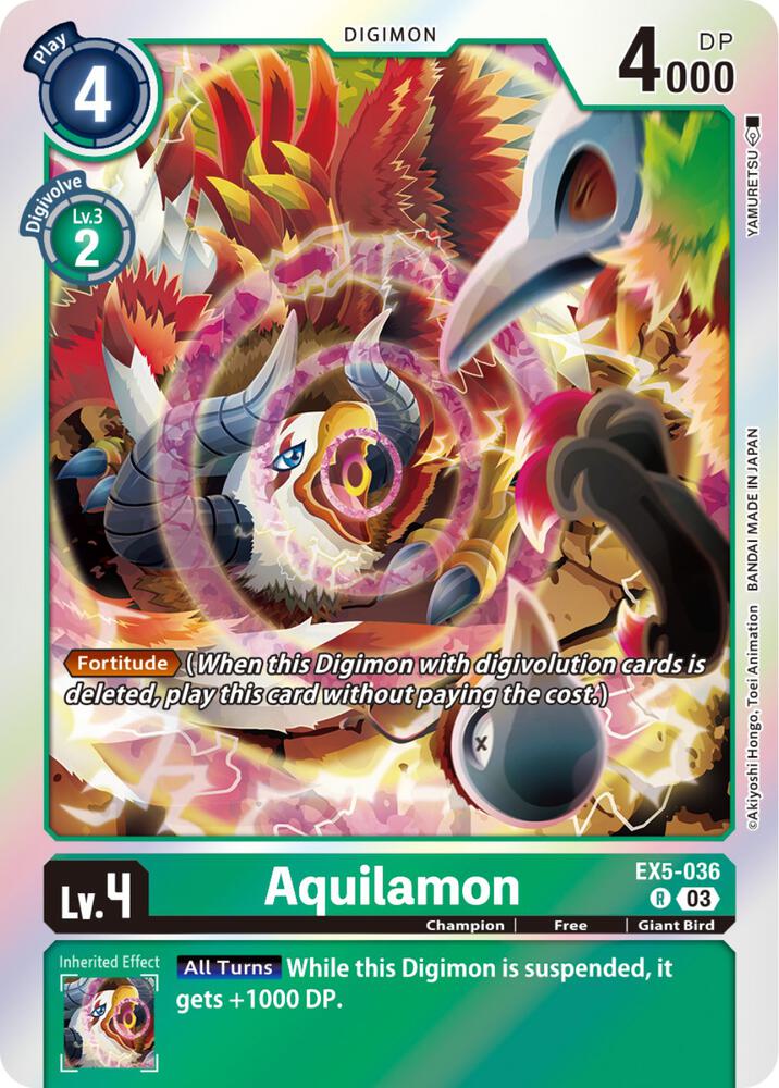 Aquilamon EX5-036 R (Animal Colosseum)  - Foil