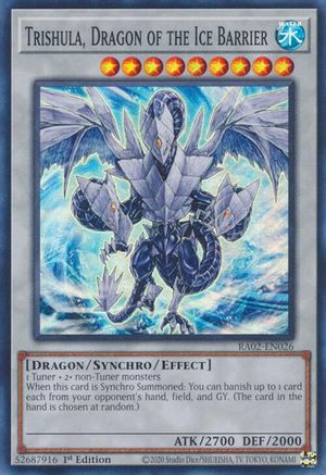 Trishula, Dragon of the Ice Barrier (RA02-EN026) - Super Rare - 1st Edition - 25th Anniversary Rarity Collection II