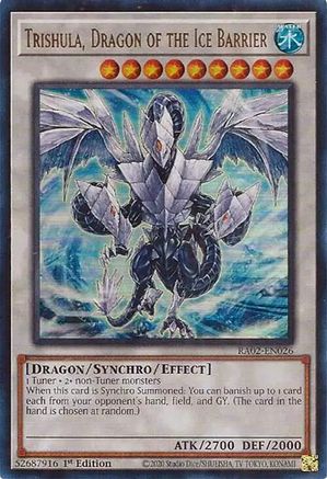 Trishula, Dragon of the Ice Barrier (UR) (RA02-EN026) - Ultra Rare - 1st Edition - 25th Anniversary Rarity Collection II