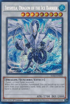 Trishula, Dragon of the Ice Barrier (Secret Rare) (RA02-EN026) - Secret Rare - 1st Edition - 25th Anniversary Rarity Collection II