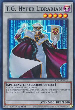 T.G. Hyper Librarian (RA02-EN027) - Super Rare - 1st Edition - 25th Anniversary Rarity Collection II
