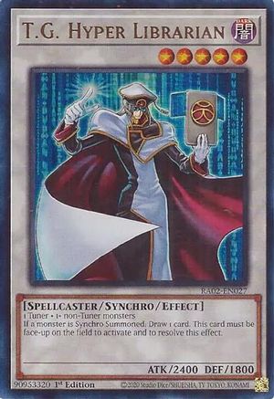 T.G. Hyper Librarian (UR) (RA02-EN027) - Ultra Rare - 1st Edition - 25th Anniversary Rarity Collection II