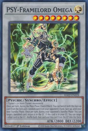 PSY-Framelord Omega (RA02-EN028) - Super Rare - 1st Edition - 25th Anniversary Rarity Collection II