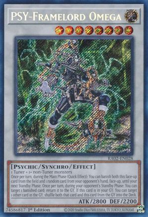 PSY-Framelord Omega (Secret Rare) (RA02-EN028) - Secret Rare - 1st Edition - 25th Anniversary Rarity Collection II