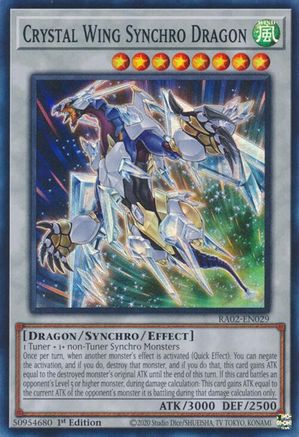 Crystal Wing Synchro Dragon (RA02-EN029) - Super Rare - 25th Anniversary Rarity Collection II