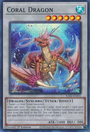 Coral Dragon (RA02-EN031) - Super Rare - 25th Anniversary Rarity Collection II