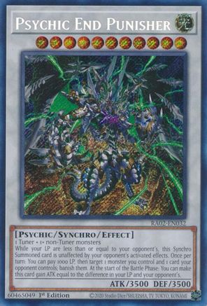 Psychic End Punisher (Secret Rare) (RA02-EN032) - Secret Rare - 1st Edition - 25th Anniversary Rarity Collection II