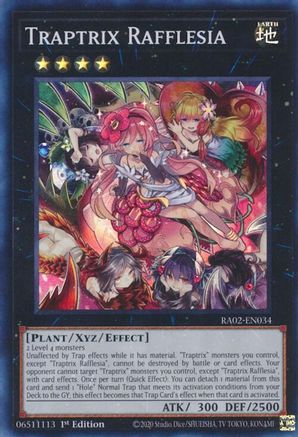 Traptrix Rafflesia (RA02-EN034) - Super Rare - 1st Edition - 25th Anniversary Rarity Collection II
