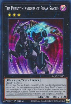 The Phantom Knights of Break Sword (RA02-EN035) - Super Rare - 25th Anniversary Rarity Collection II