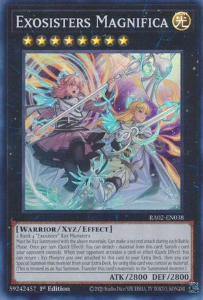Exosisters Magnifica (RA02-EN038) - Super Rare - 1st Edition - 25th Anniversary Rarity Collection II