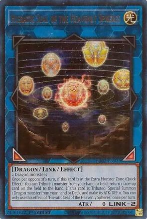 Hieratic Seal of the Heavenly Spheres (UR) (RA02-EN039) - Ultra Rare - 1st Edition - 25th Anniversary Rarity Collection II