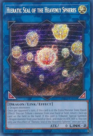 Hieratic Seal of the Heavenly Spheres (Secret Rare) (RA02-EN039) - Secret Rare - 25th Anniversary Rarity Collection II