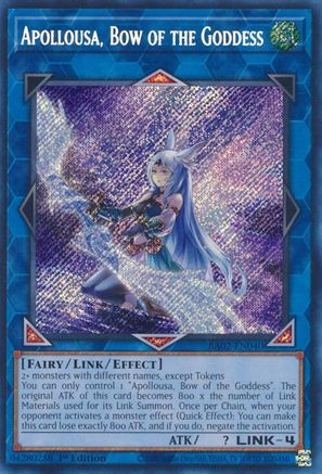 Apollousa, Bow of the Goddess (Alternate Art) (Secret Rare) (RA02-EN040) - Secret Rare - 1st Edition - 25th Anniversary Rarity Collection II