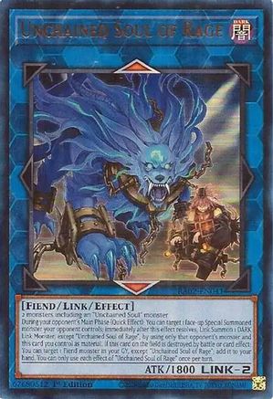 Unchained Soul of Rage (UR) (RA02-EN041) - Ultra Rare - 1st Edition - 25th Anniversary Rarity Collection II