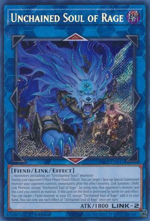 Unchained Soul of Rage (Secret Rare) (RA02-EN041) - Secret Rare - 1st Edition - 25th Anniversary Rarity Collection II