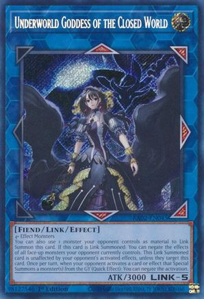 Underworld Goddess of the Closed World (Secret Rare) (RA02-EN045) - Secret Rare - 1st Edition - 25th Anniversary Rarity Collection II