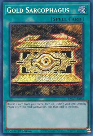 Gold Sarcophagus (Secret Rare) (RA02-EN052) - Secret Rare - 1st Edition - 25th Anniversary Rarity Collection II