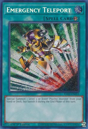 Emergency Teleport (Secret Rare) (RA02-EN053) - Secret Rare - 25th Anniversary Rarity Collection II