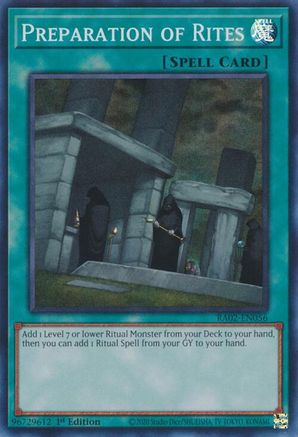 Preparation of Rites (RA02-EN056) - Super Rare - 25th Anniversary Rarity Collection II