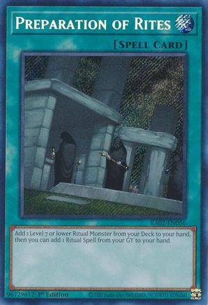 Preparation of Rites (Secret Rare) (RA02-EN056) - Secret Rare - 1st Edition - 25th Anniversary Rarity Collection II