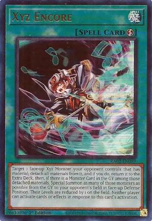 Xyz Encore (UR) (RA02-EN059) - Ultra Rare - 1st Edition - 25th Anniversary Rarity Collection II