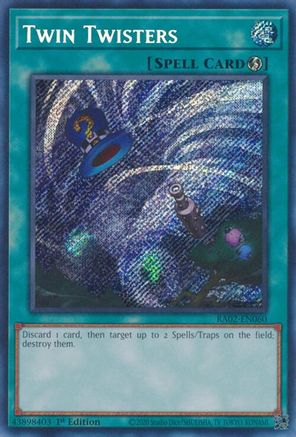 Twin Twisters (Secret Rare) (RA02-EN060) - Secret Rare - 1st Edition - 25th Anniversary Rarity Collection II