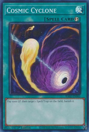 Cosmic Cyclone (RA02-EN061) - Super Rare - 25th Anniversary Rarity Collection II