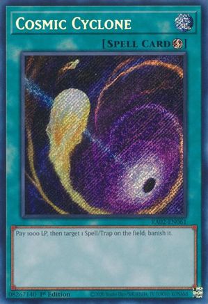 Cosmic Cyclone (Secret Rare) (RA02-EN061) - Secret Rare - 1st Edition - 25th Anniversary Rarity Collection II