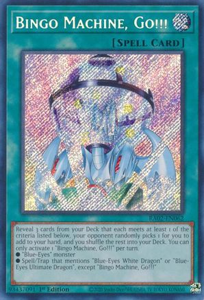 Bingo Machine, Go!!! (Secret Rare) (RA02-EN062) - Secret Rare - 1st Edition - 25th Anniversary Rarity Collection II