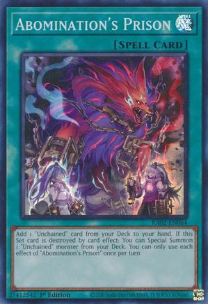 Abomination's Prison (RA02-EN064) - Super Rare - 1st Edition - 25th Anniversary Rarity Collection II