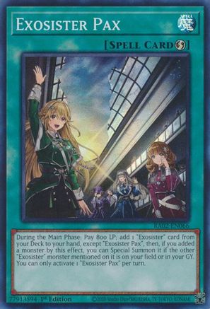 Exosister Pax (RA02-EN066) - Super Rare - 25th Anniversary Rarity Collection II