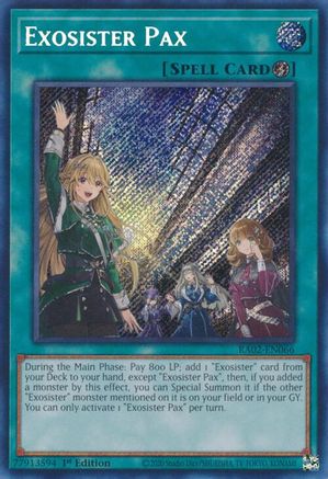 Exosister Pax (Secret Rare) (RA02-EN066) - Secret Rare - 25th Anniversary Rarity Collection II