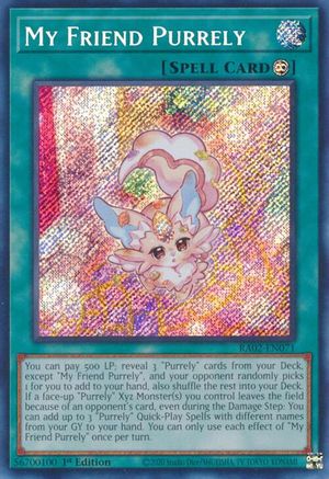 My Friend Purrely (Secret Rare) (RA02-EN071) - Secret Rare - 1st Edition - 25th Anniversary Rarity Collection II