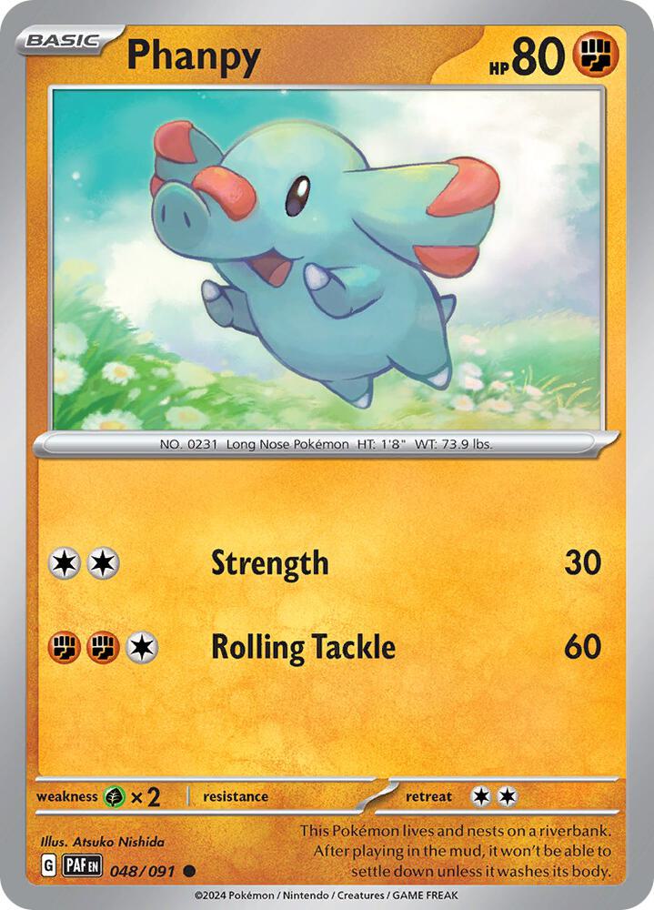 Phanpy 048/091 (SV: Paldean Fates) 