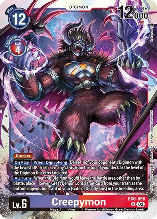 Creepymon (EX6-058) Foil Rare - Infernal Ascension
