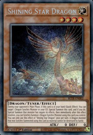 Shining Star Dragon (BLTR-EN002) - Secret Rare - 1st Edition - Battles of Legend: Terminal Revenge