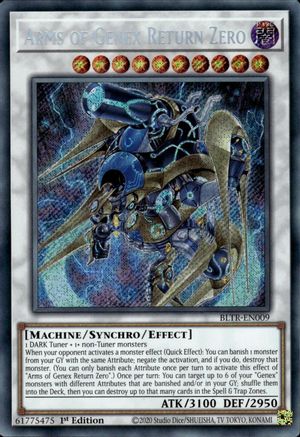 Arms of Genex Return Zero (BLTR-EN009) - Secret Rare - Battles of Legend: Terminal Revenge