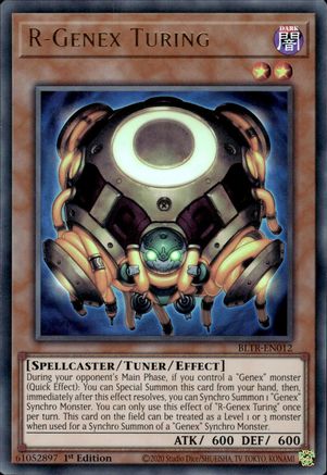 R-Genex Turing (BLTR-EN012) - Ultra Rare - 1st Edition - Battles of Legend: Terminal Revenge