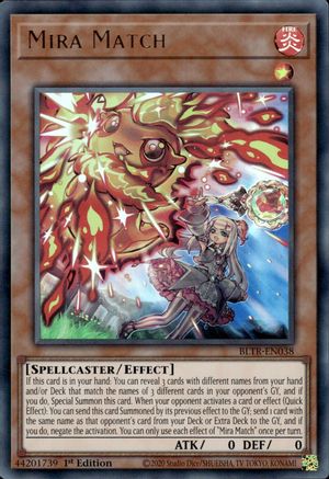 Mira Match (BLTR-EN038) - Ultra Rare - 1st Edition - Battles of Legend: Terminal Revenge