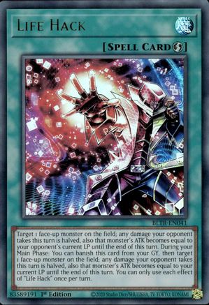 Life Hack (BLTR-EN041) - Ultra Rare - 1st Edition - Battles of Legend: Terminal Revenge