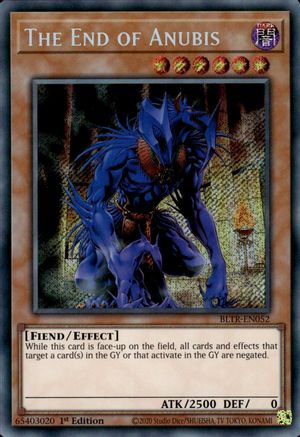 The End of Anubis (BLTR-EN052) - Secret Rare - 1st Edition - Battles of Legend: Terminal Revenge