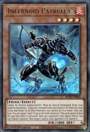 Infernoid Patrulea (BLTR-EN061) - Ultra Rare - 1st Edition - Battles of Legend: Terminal Revenge